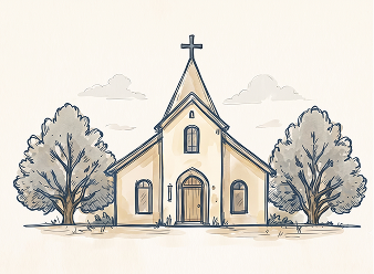 Traditional Funeral with Burial illustration