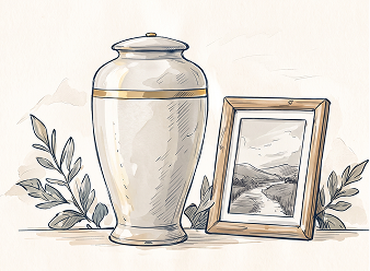 Cremation with Visitation illustration