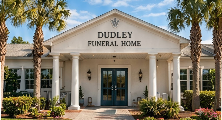 Dudley Funeral Home entrance